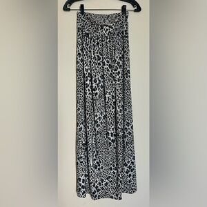 Rebecca Taylor leopard maxi skirt